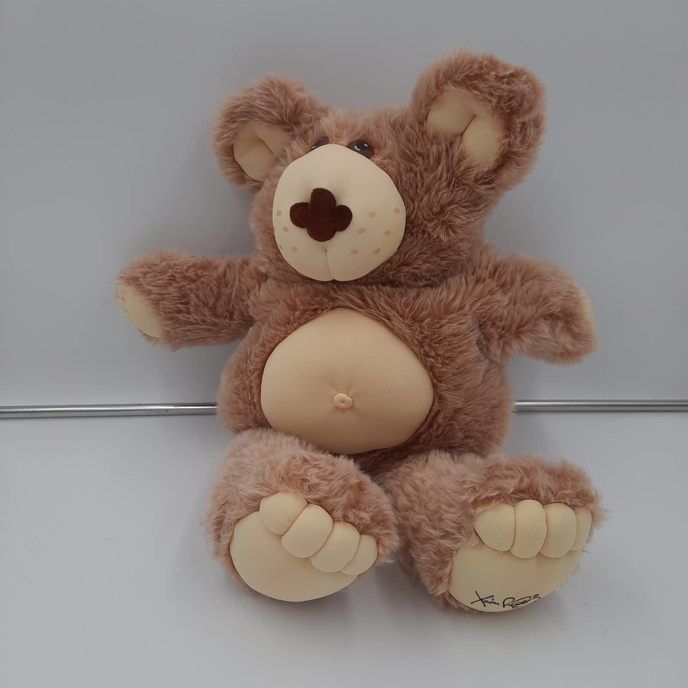 VTG 22"  Furskins 1983 plush Stuffed Bear Xavier Roberts Beekeeper Boone